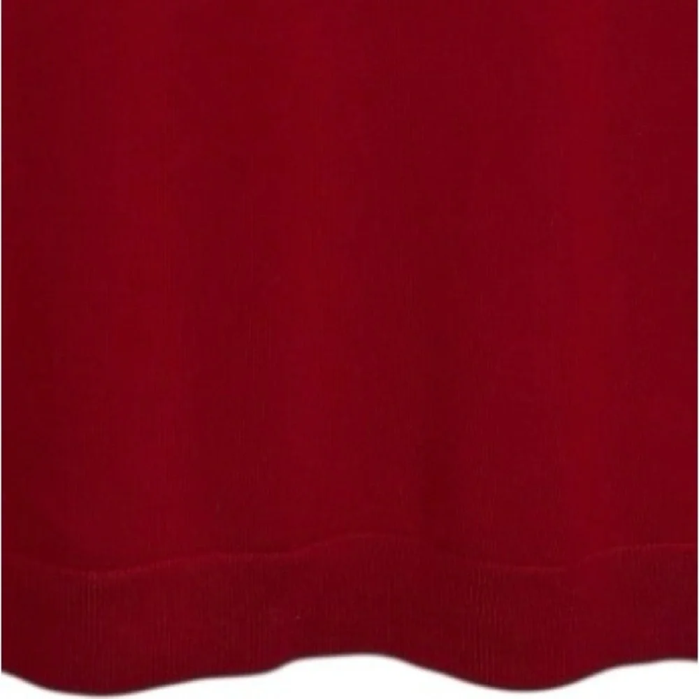 Men’s Red Merino Wool V-Neck Sweater Vest - Size 2XT